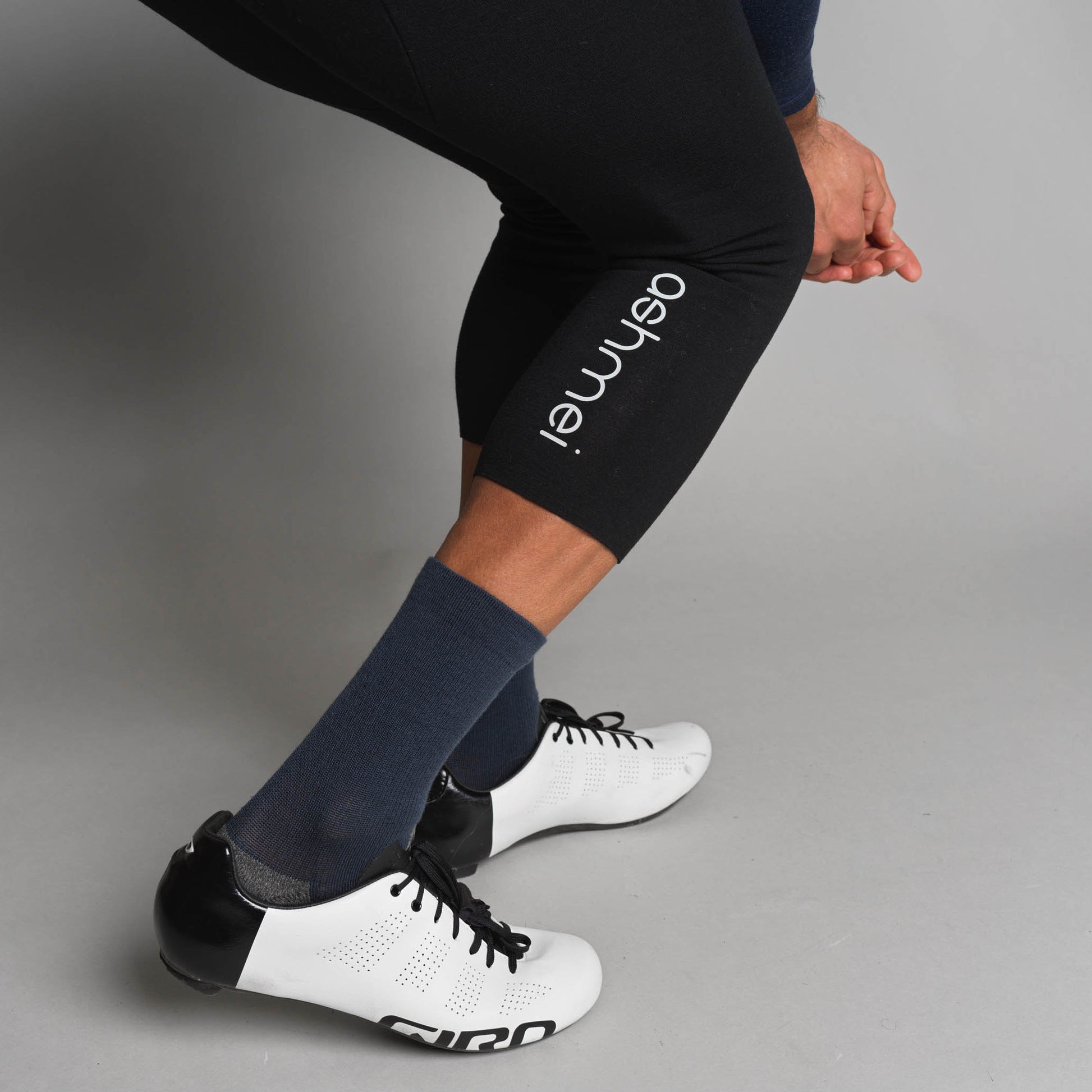 Men's Padded Thermal Merino 3/4 Bib Shorts - ashmei