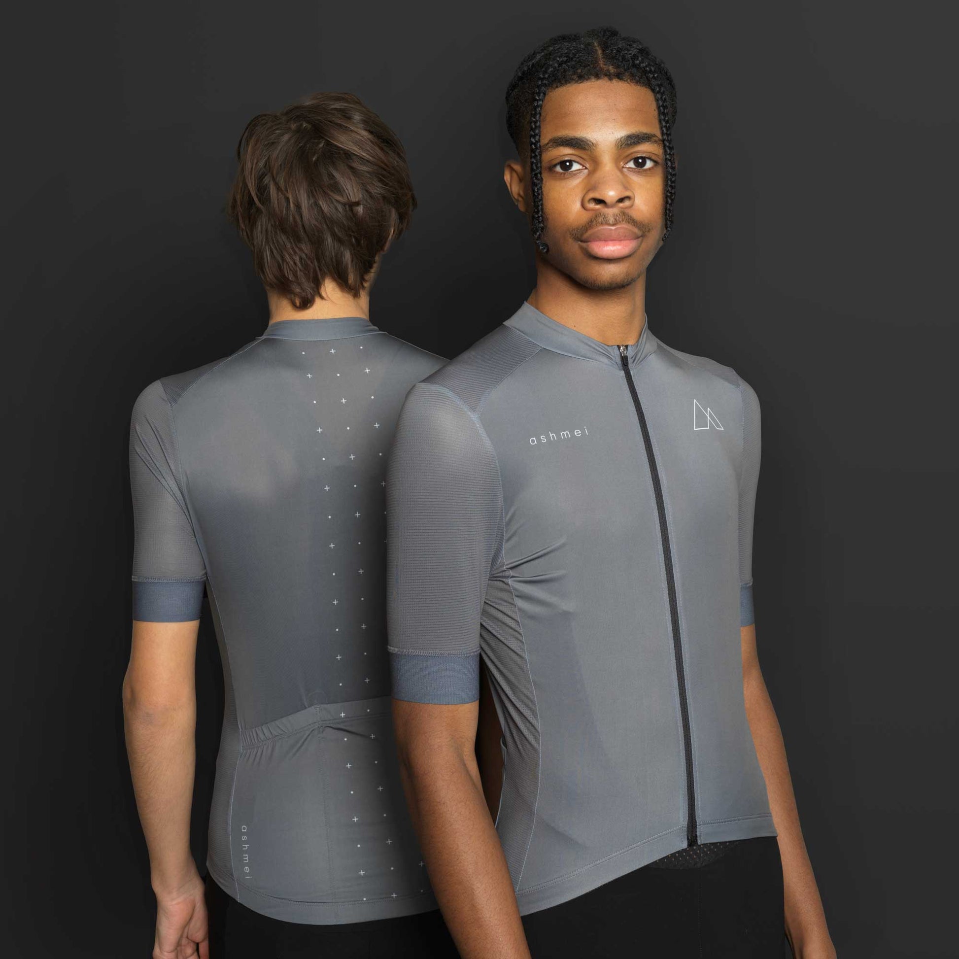 Men's Infinity Colour Cycle Jersey - Silver - ashmei