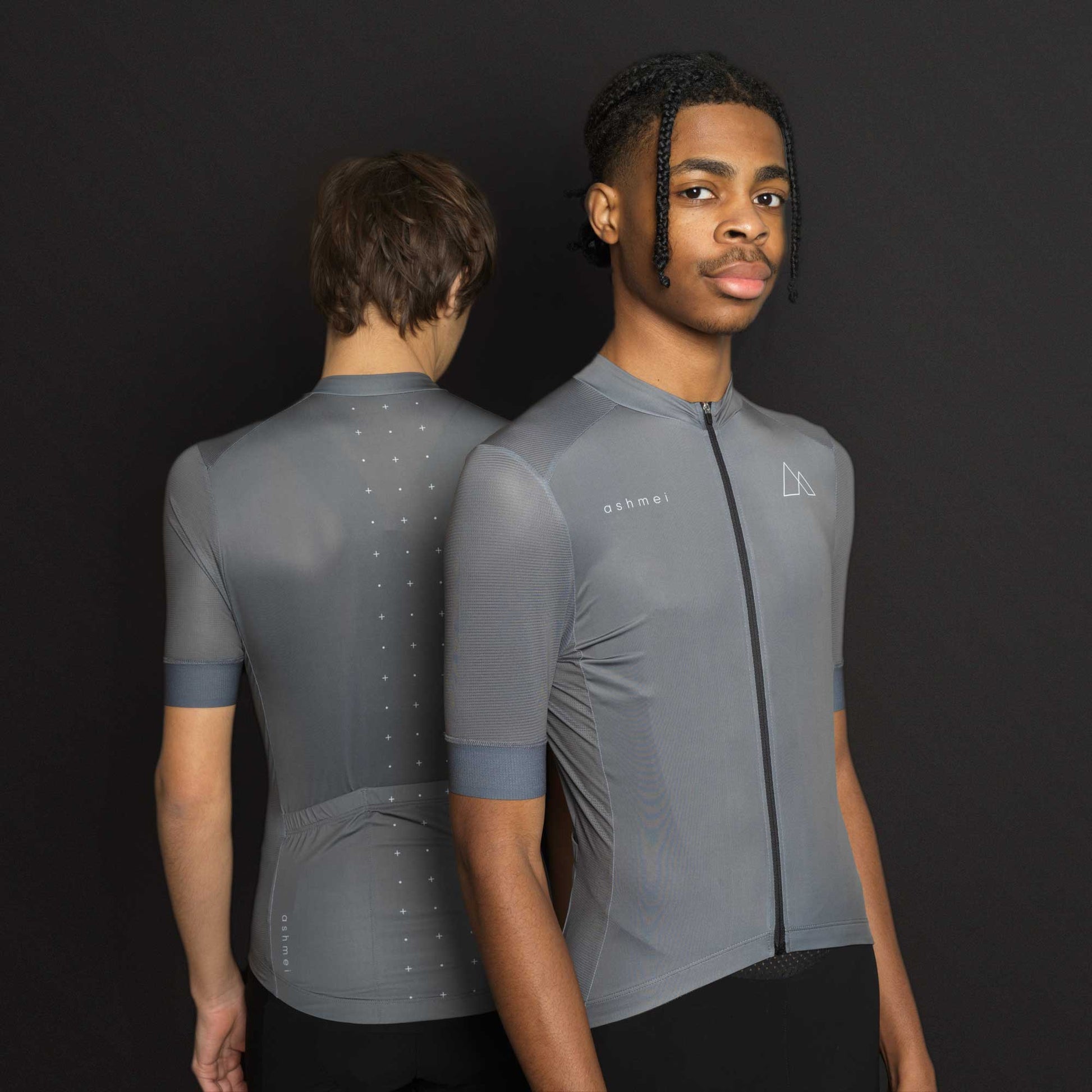 Men's Infinity Colour Cycle Jersey - Silver - ashmei