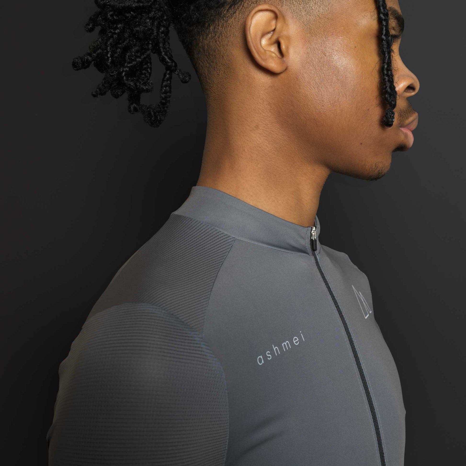 Men's Infinity Colour Cycle Jersey - Silver - ashmei