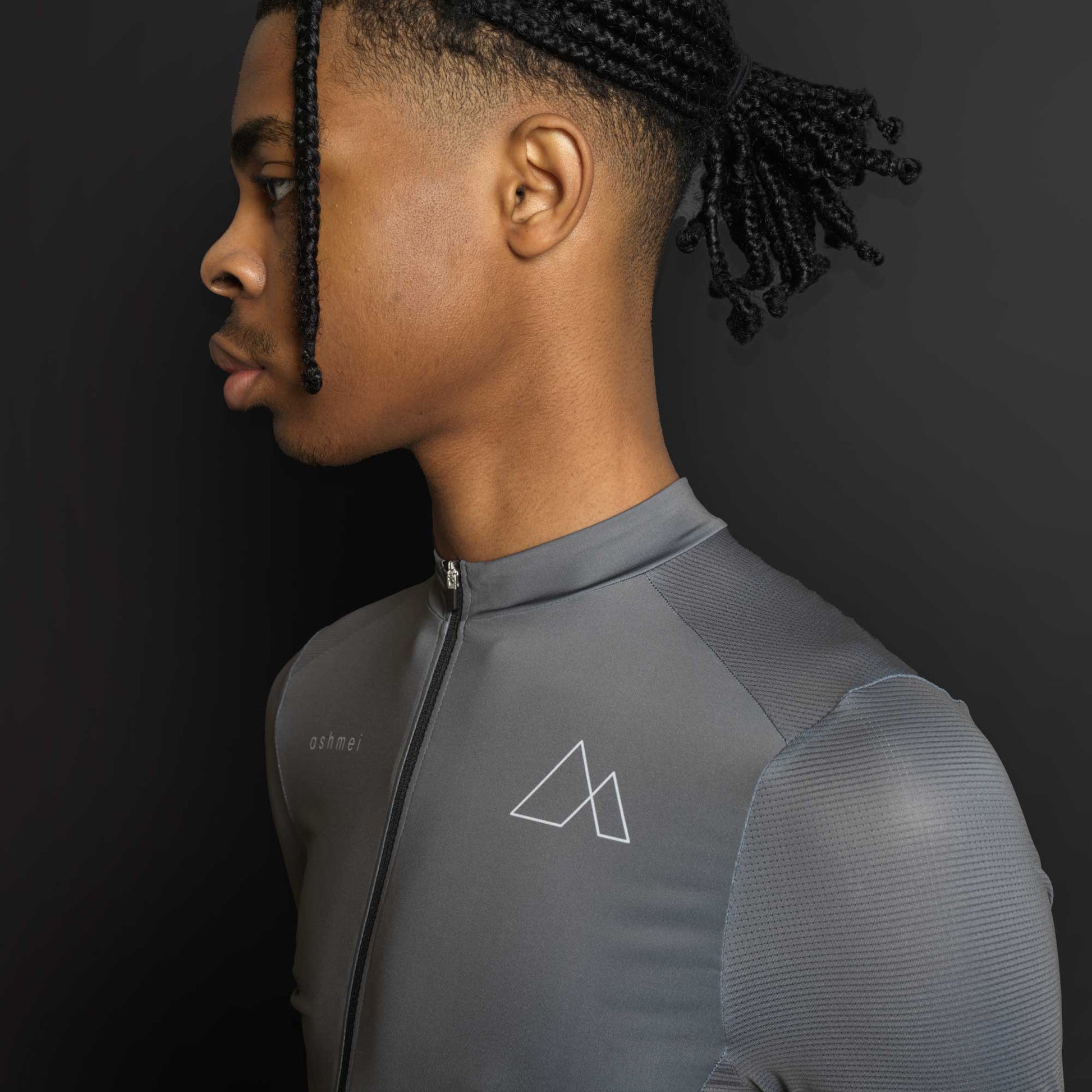 Men's Infinity Colour Cycle Jersey - Silver - ashmei