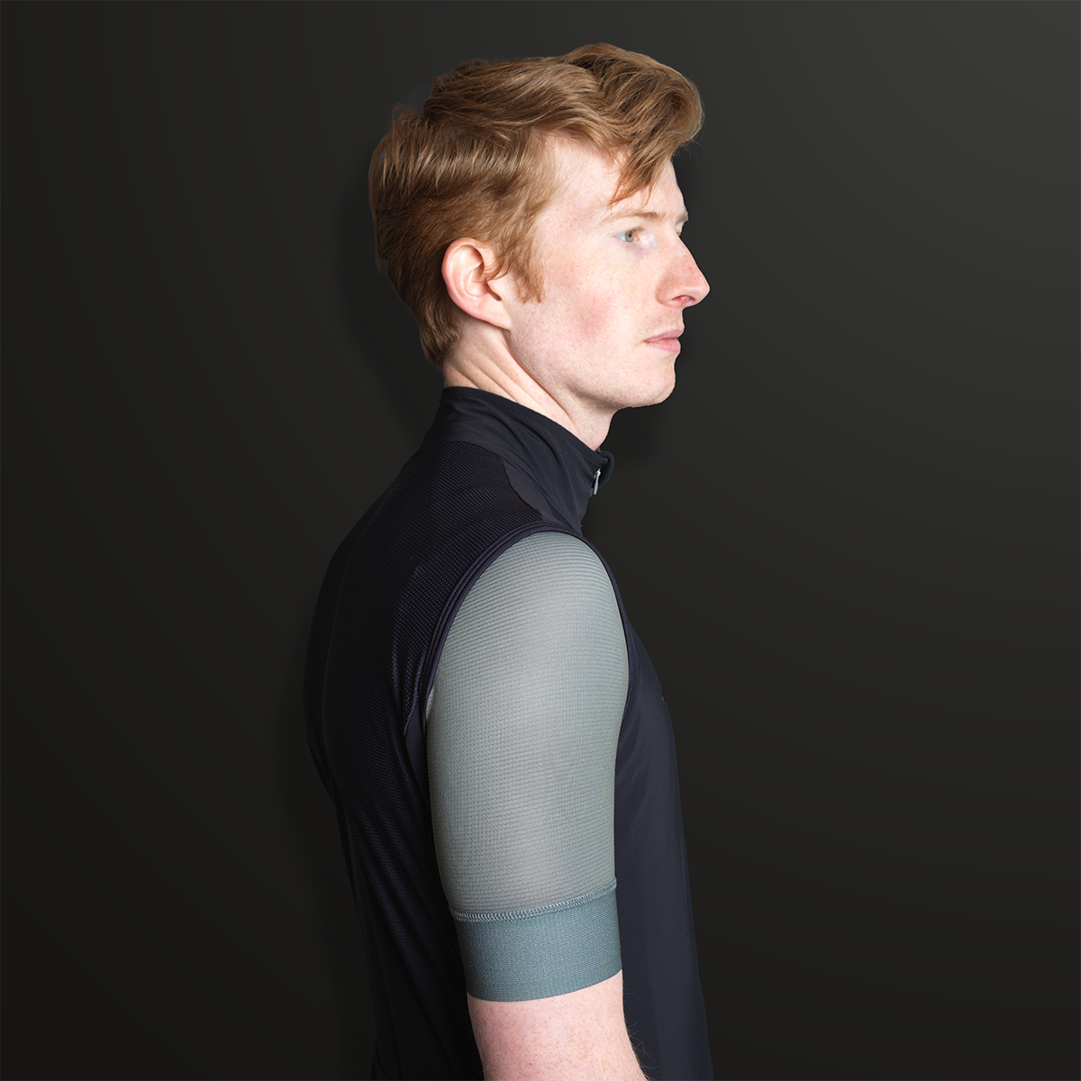 Men's Waterproof Gilet - Black - ashmei