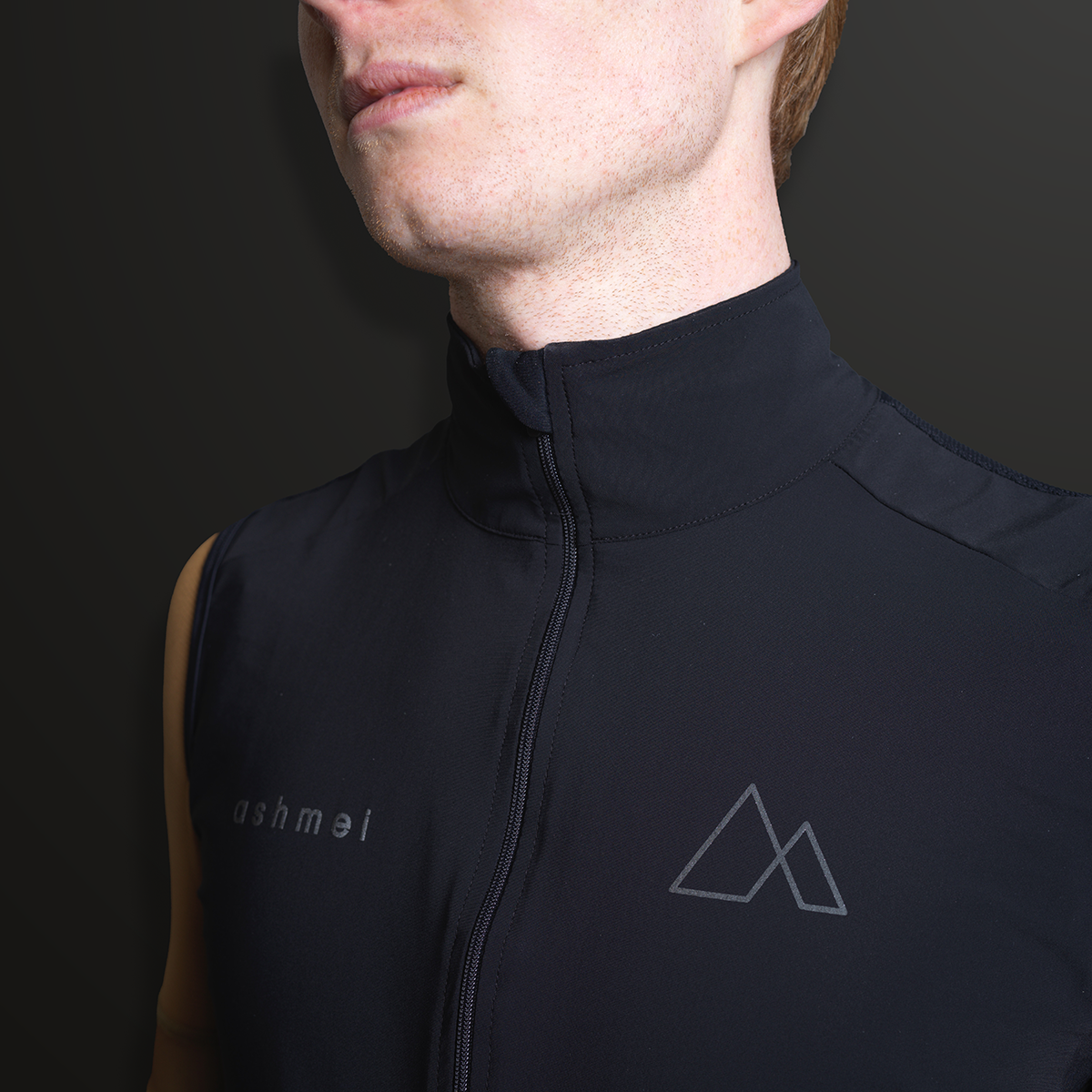 Men's Waterproof Gilet - Black - ashmei