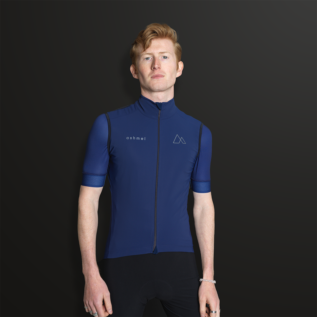 Men's Waterproof Gilet - Blue - ashmei