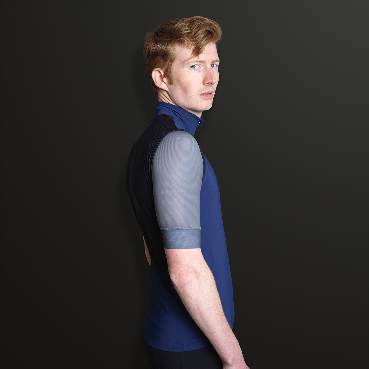 Men's Waterproof Gilet - Blue - ashmei