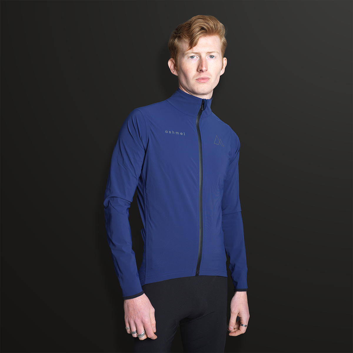 Men's Waterproof Rain Jacket - Blue - ashmei