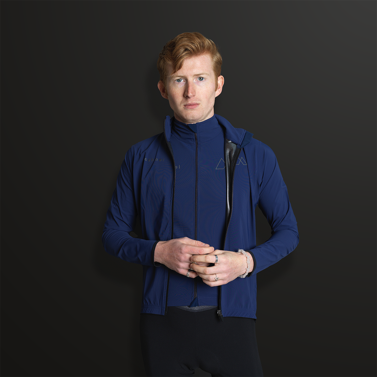 Men's Waterproof Rain Jacket - Blue - ashmei