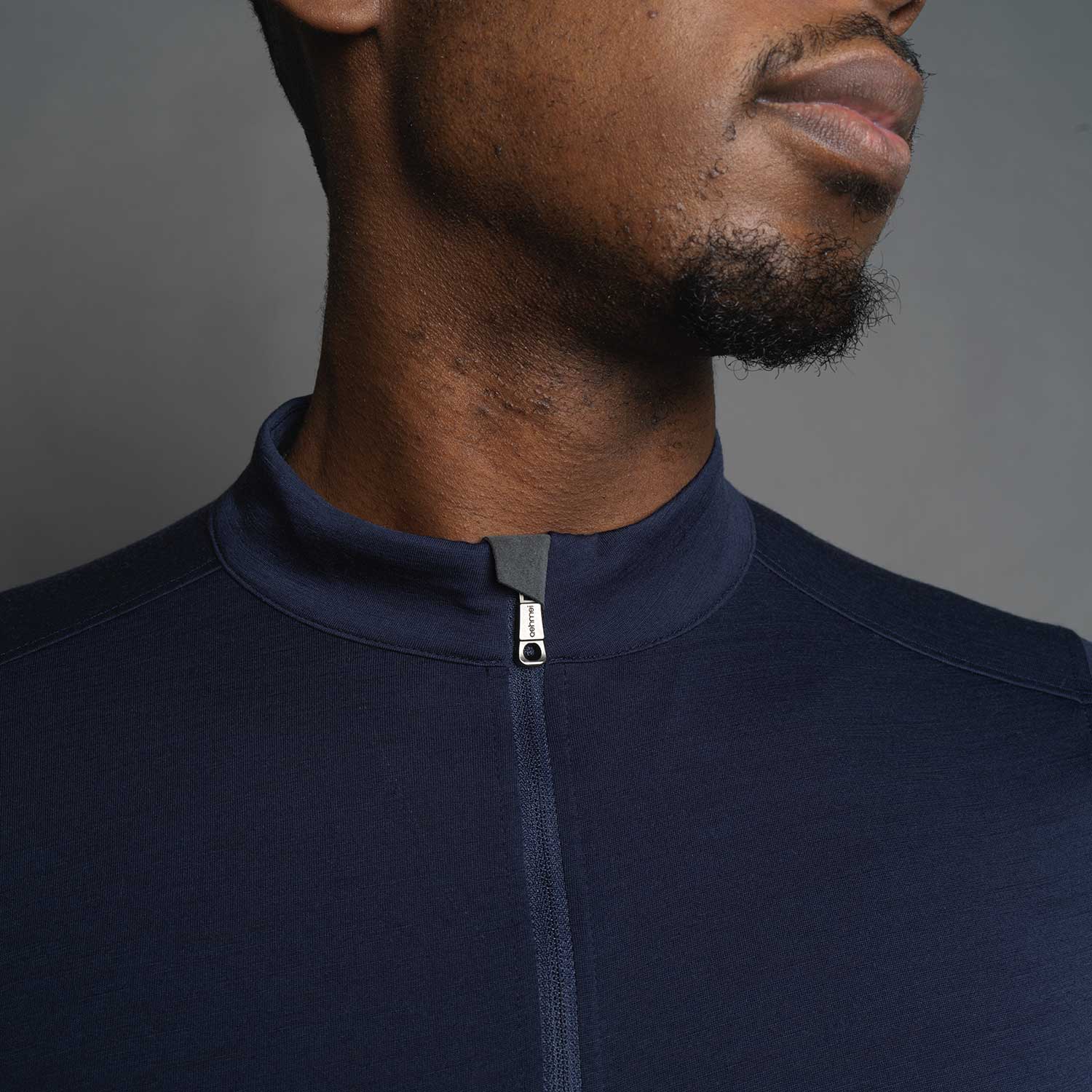 Men's Signature Merino Cycle Jersey - Navy - ashmei