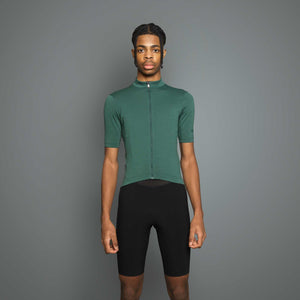 Men's Signature Merino Cycle Jersey - Forest Green - ashmei