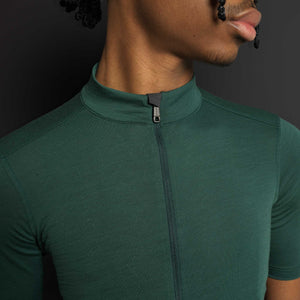 Men's Signature Merino Cycle Jersey - Forest Green - ashmei