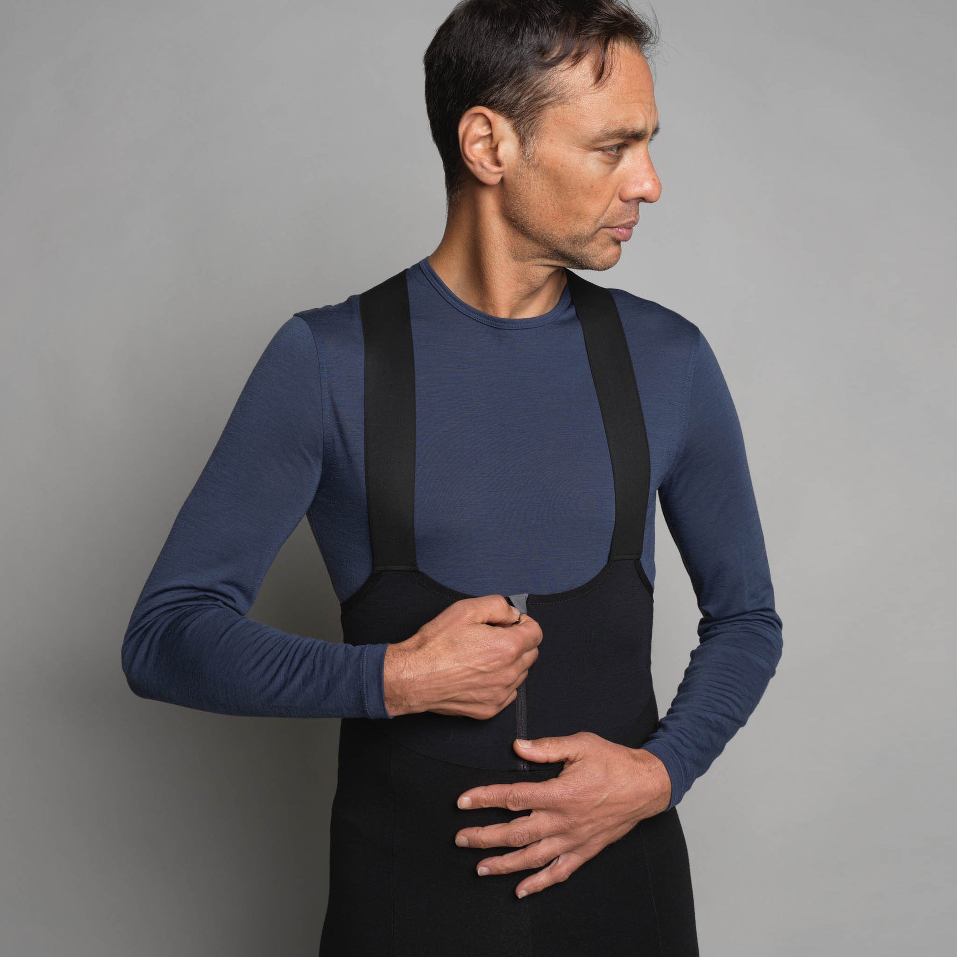 Men's Padded Thermal Merino Bib Tights - ashmei