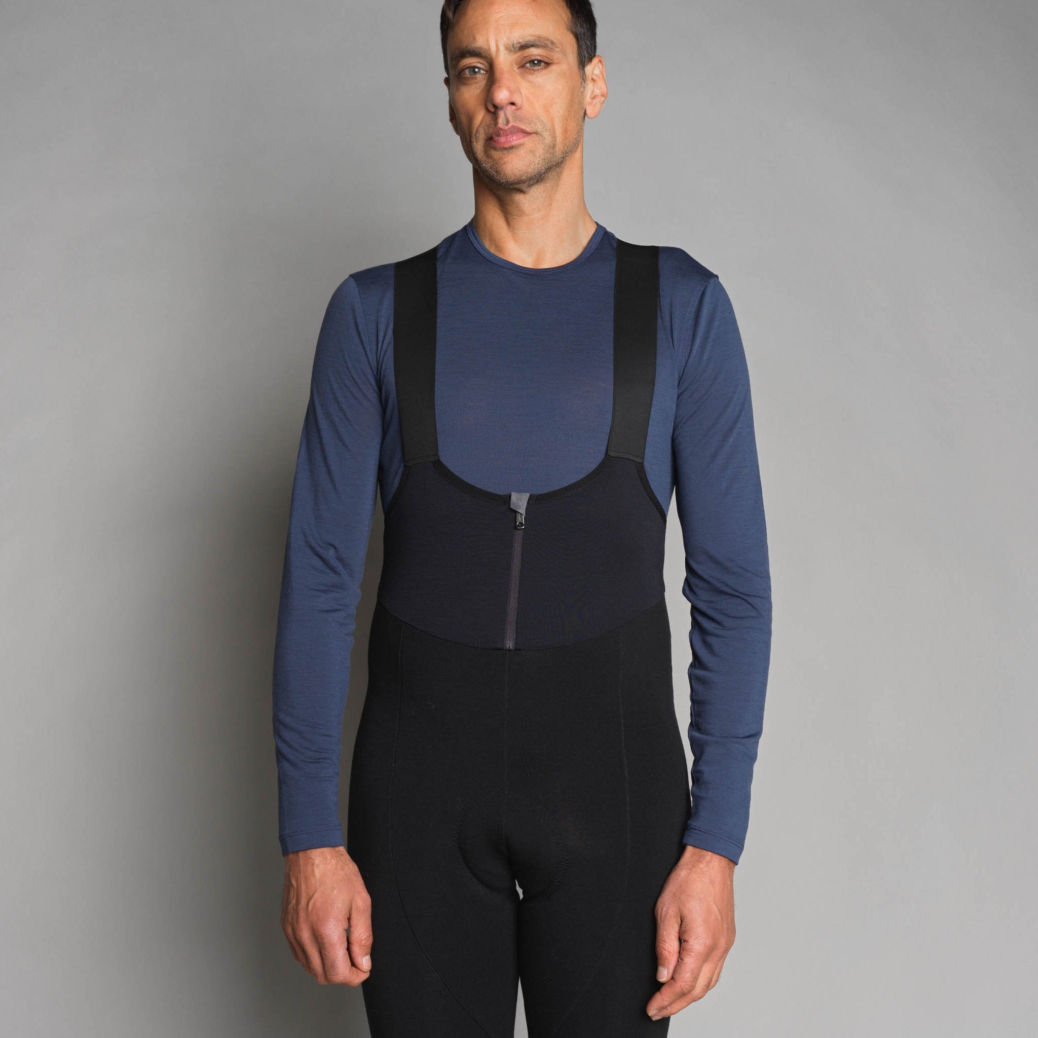 Men s Padded Thermal Merino 3 4 Bib Shorts ashmei