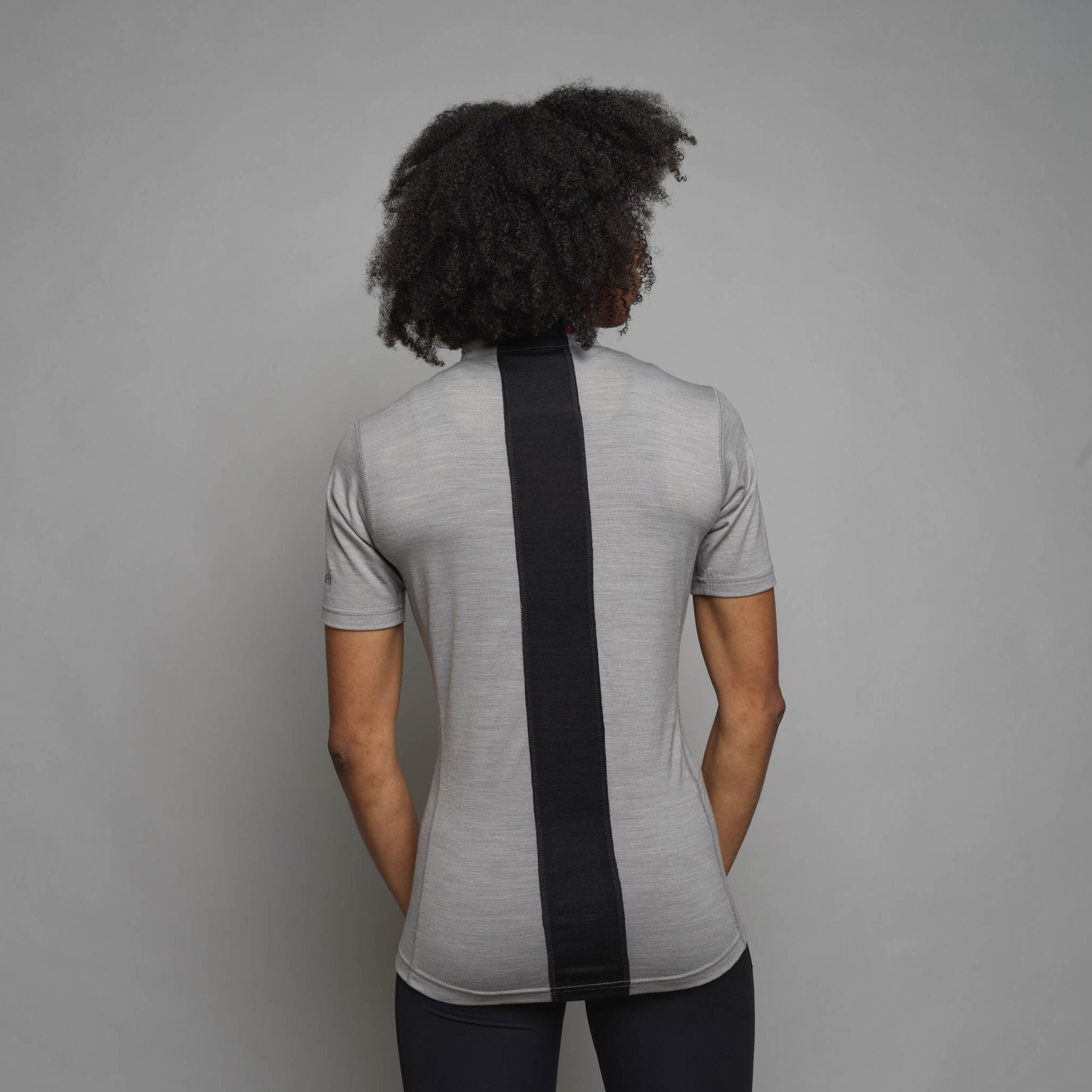 Women's Short Sleeve Merino Zip Top - ashmei