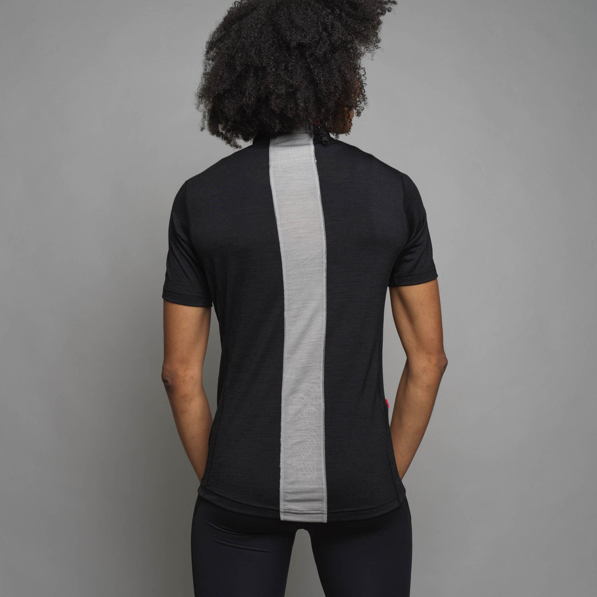 Women's Short Sleeve Merino Zip Top - ashmei