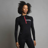Women's Long Sleeve Merino Zip Top - ashmei
