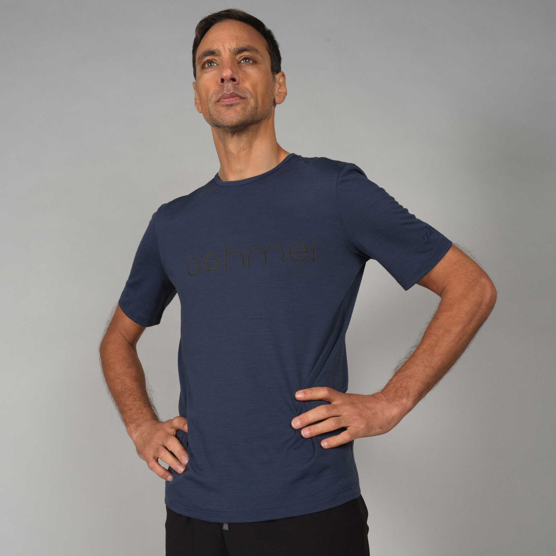 Men's Logo Merino T-Shirt - ashmei