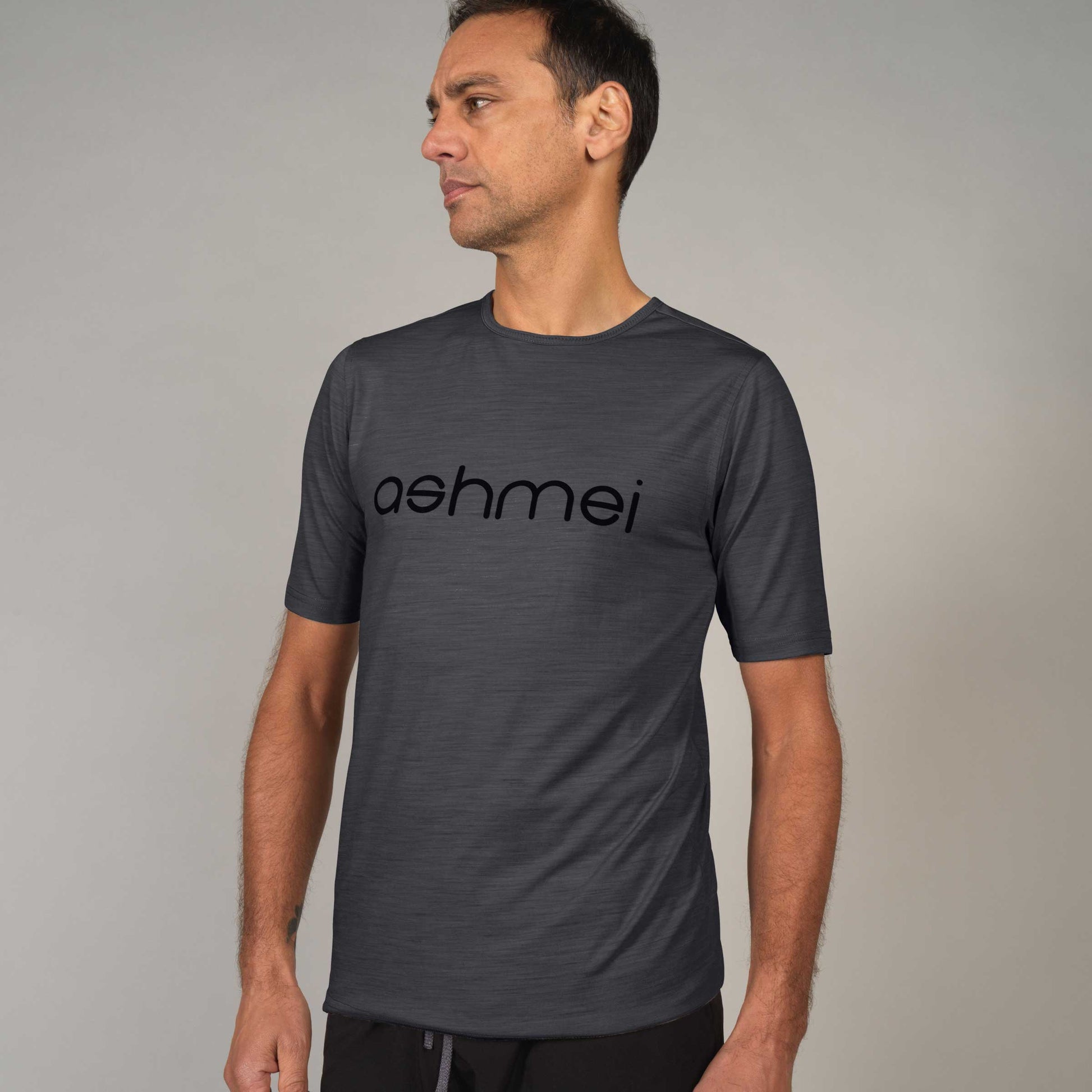 Men's Logo Merino T-Shirt - ashmei